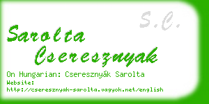 sarolta cseresznyak business card